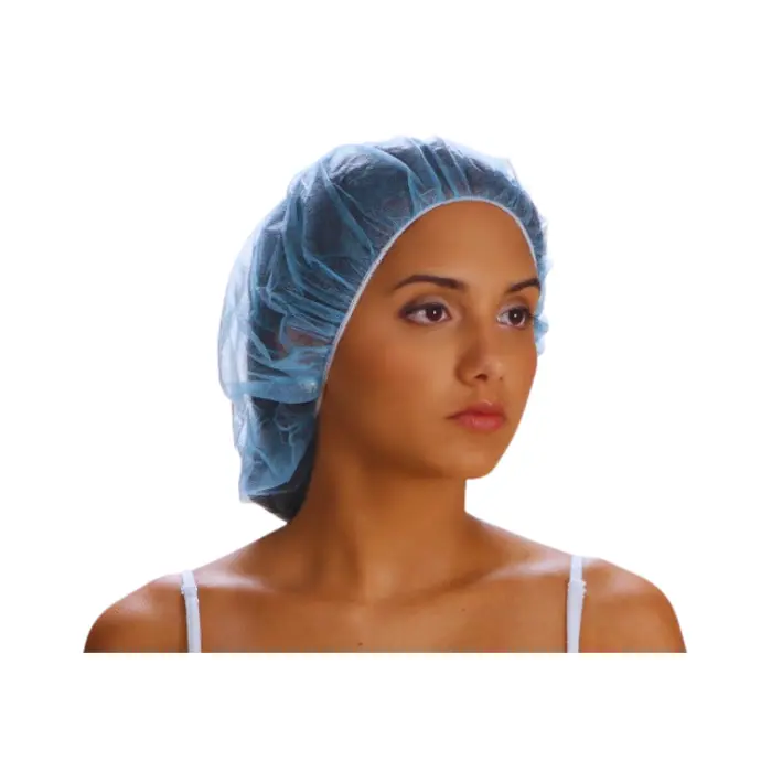 Gorro quirurgico enfermera, 16gr Plano, Azul, (pqt x 100), Surgical