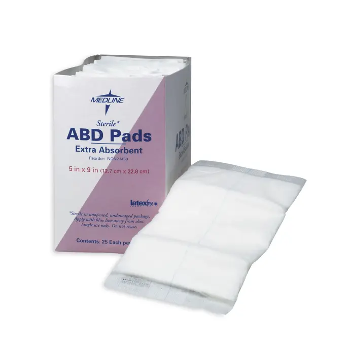 Aposito quirurgico abdominal 12.5 x 23cm esteril, Medline